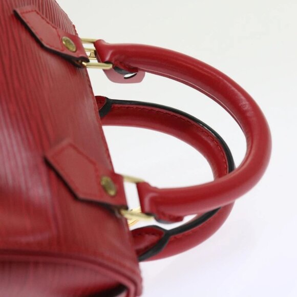 LOUIS VUITTON Epi Mini Speedy Hand Bag SPO 2way Red LV Auth 56797SM - Picture 9 of 15